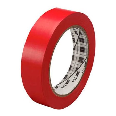 3M„¢ 764 Vinyl Tape 1 X 36 Yds 5 Mil Red - 6/PACK